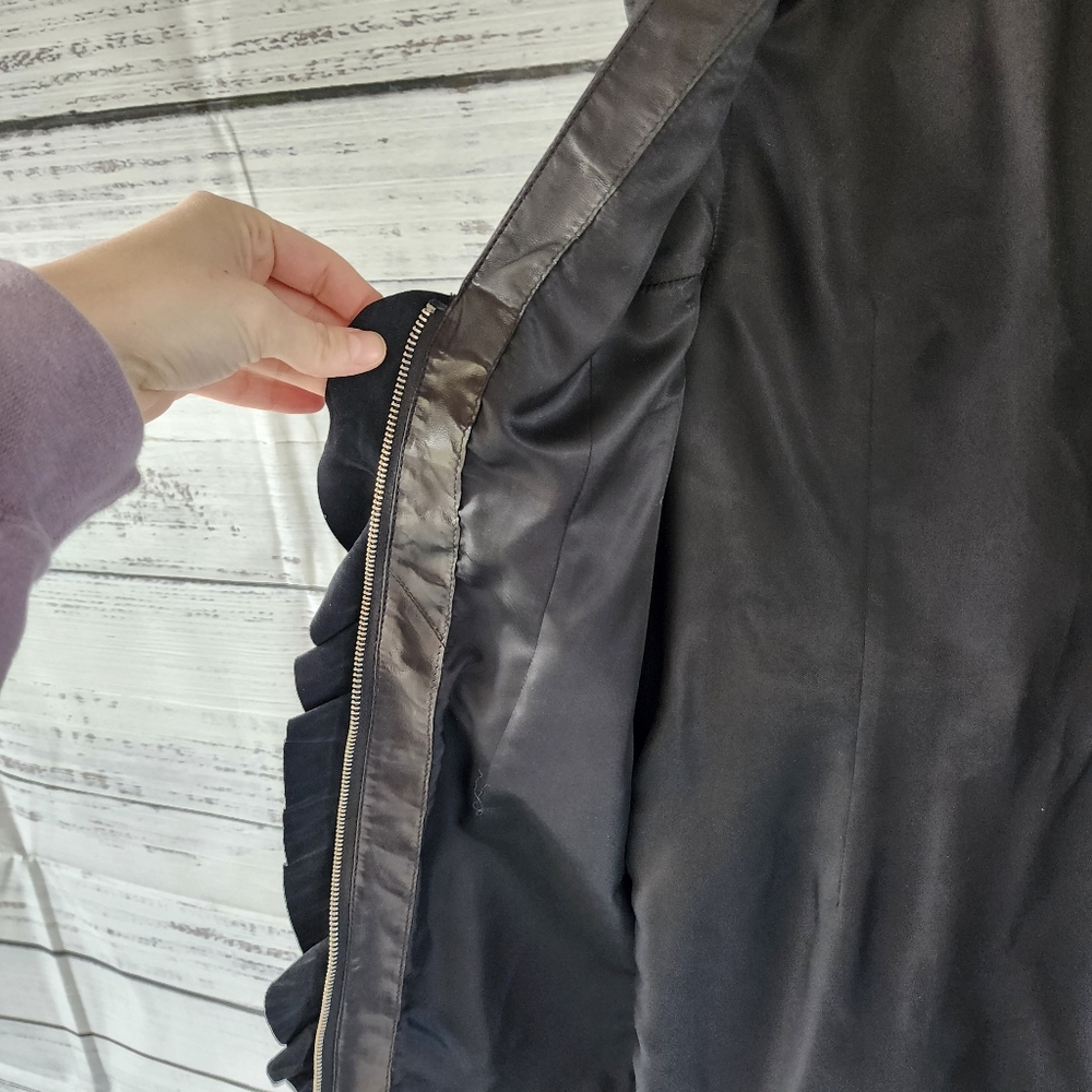 IRO black leather mini dress - Picture 7 of 12